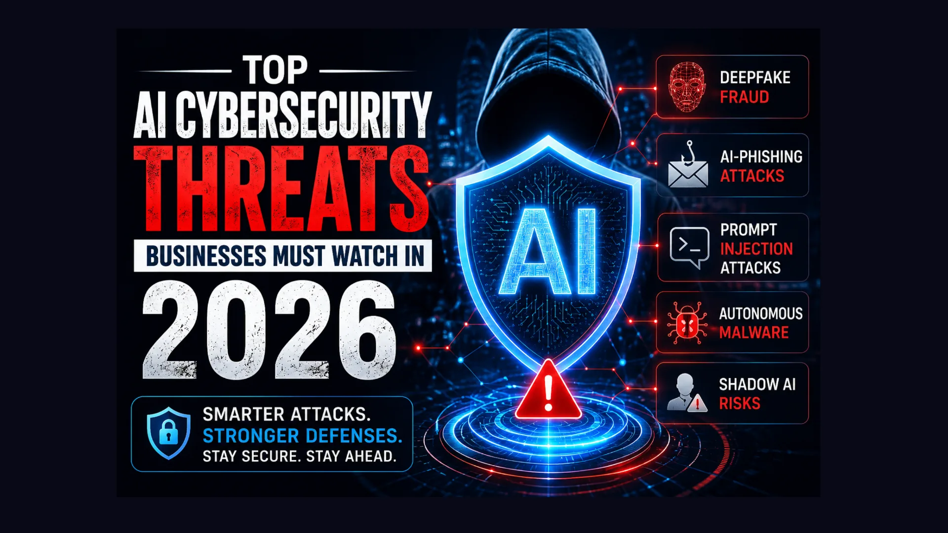 Top AI Cybersecurity Threats Businesses Must Watch in 2026